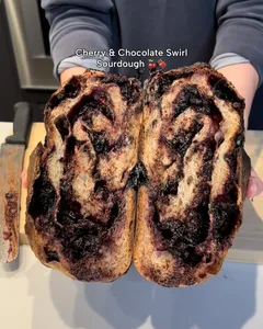 Cherry and chocolate swirl sourdough