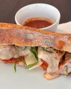 Homemade meatball sub